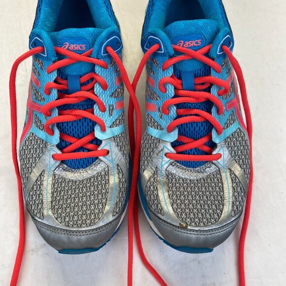Asics Running Shoes Womens Size 9 Gel Cumulus 17 Sneakers Blue/Siver Sport T5D8N - Picture 12 of 13